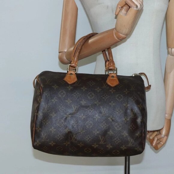 LOUIS VUITTON Monogram Speedy 30 Hand Bag M41526 LV Auth 138685 - Picture 3 of 16